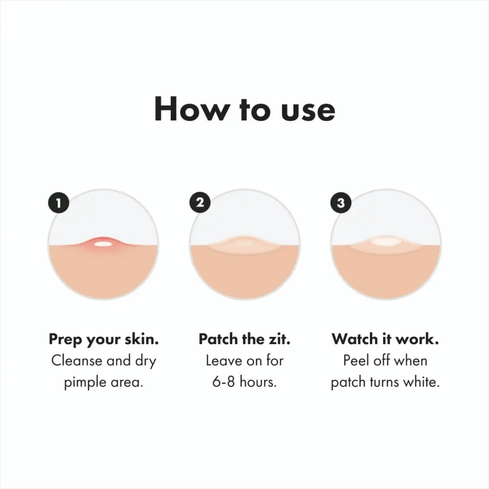Glimify Clear Spot Dots invisible hydrocolloid pimple patches
