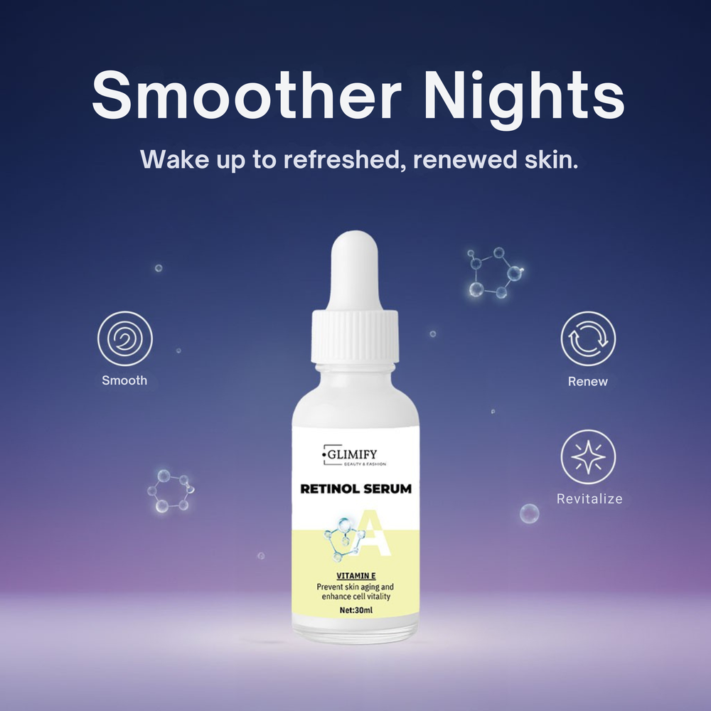 Glimify Vitamin C and Retinol Serum 30ml brightening and anti-ageing face serum