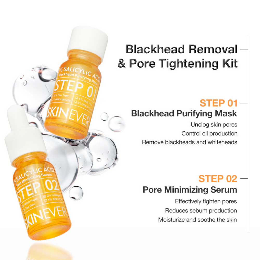 Glimify Salicylic Acid blackhead and pore minimising set