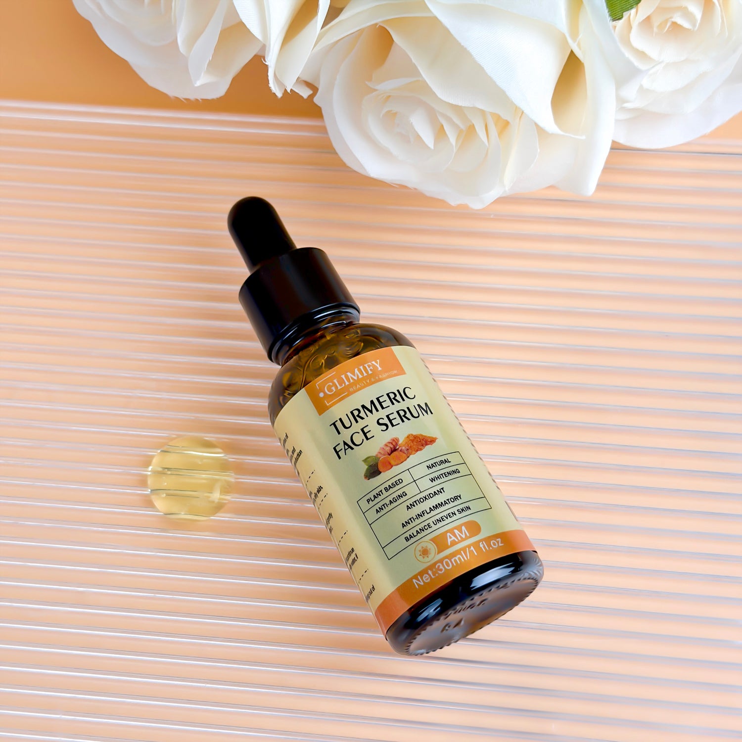 Turmeric Face Serum – Brightening, Anti-Aging & Hydrating Skincare for Glowing Skin (30ml)