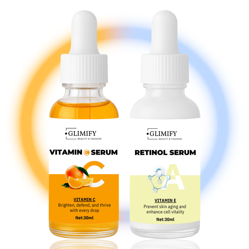 Glimify Vitamin C and Retinol Serum 30ml brightening and anti-ageing face serum