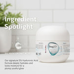 Key ingredients shea butter and hyaluronic acid deeply nourish and hydrate skin