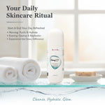 5 percent Hyaluronic Acid cleanser providing triple action hydration and skin elasticity boost