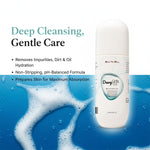 Daily skincare ritual cleanser to purify hydrate and replenish skin morning and night