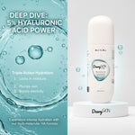 Glimify DewySKIN Hyaluronic Acid Cleanser gently removes dirt oil and impurities while hydrating skin