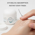 Fast absorbing non greasy DewySKIN moisturizer with instant dewy finish