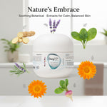 Moisturizer with lavender, licorice root, and calendula extract for soothing and balanced skin