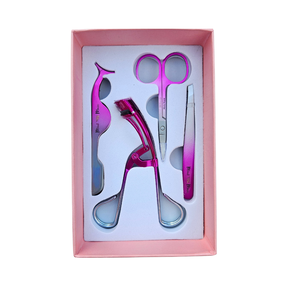 Glimify Lash Essentials Kit false lash applicator tweezers and scissors set