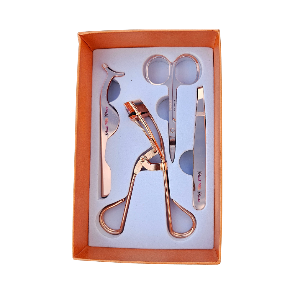 Glimify Lash Essentials Kit false lash applicator tweezers and scissors set