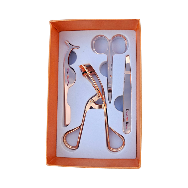 Glimify Lash Essentials Kit false lash applicator tweezers and scissors set