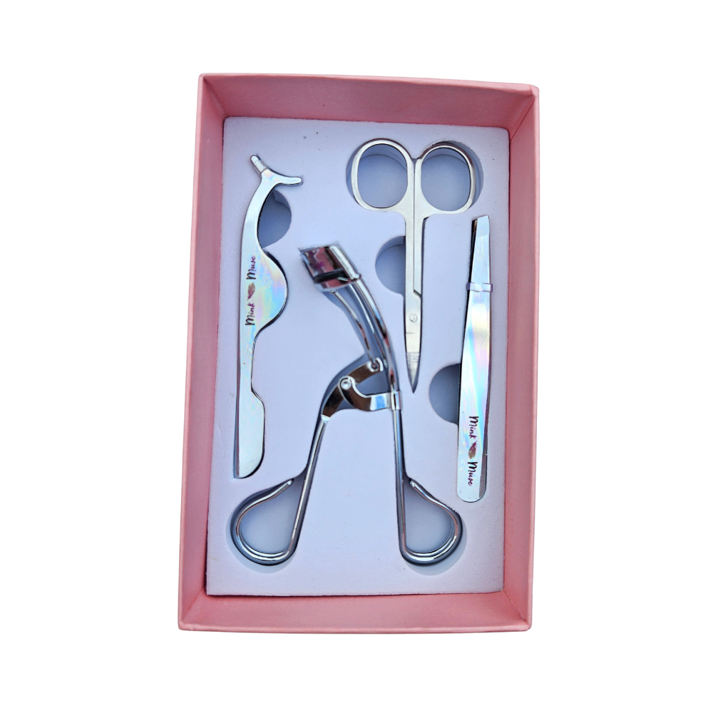 Glimify Lash Essentials Kit false lash applicator tweezers and scissors set