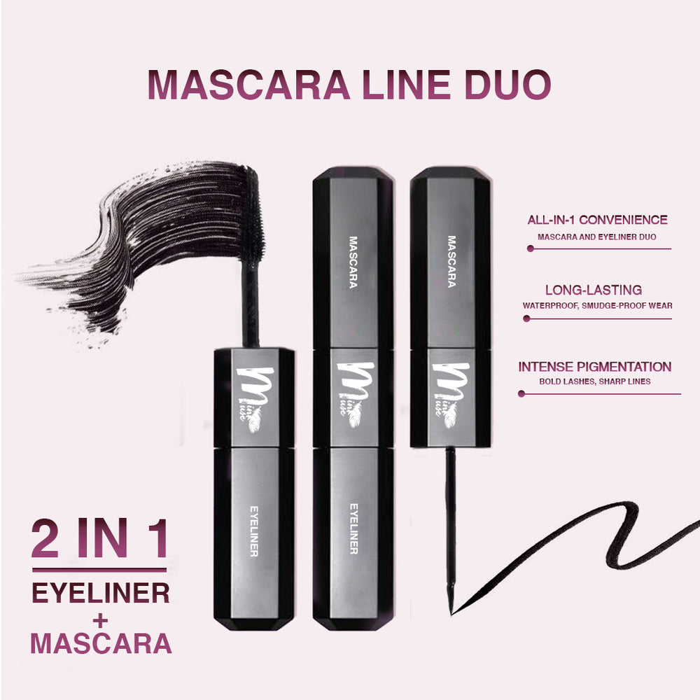 Glimify mascara and eyeliner duo set