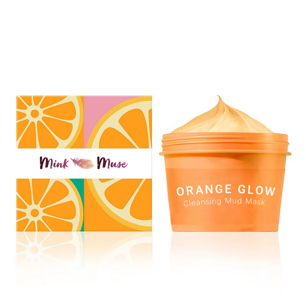 Glimify Orange Glow cleansing mud mask with vitamin C
