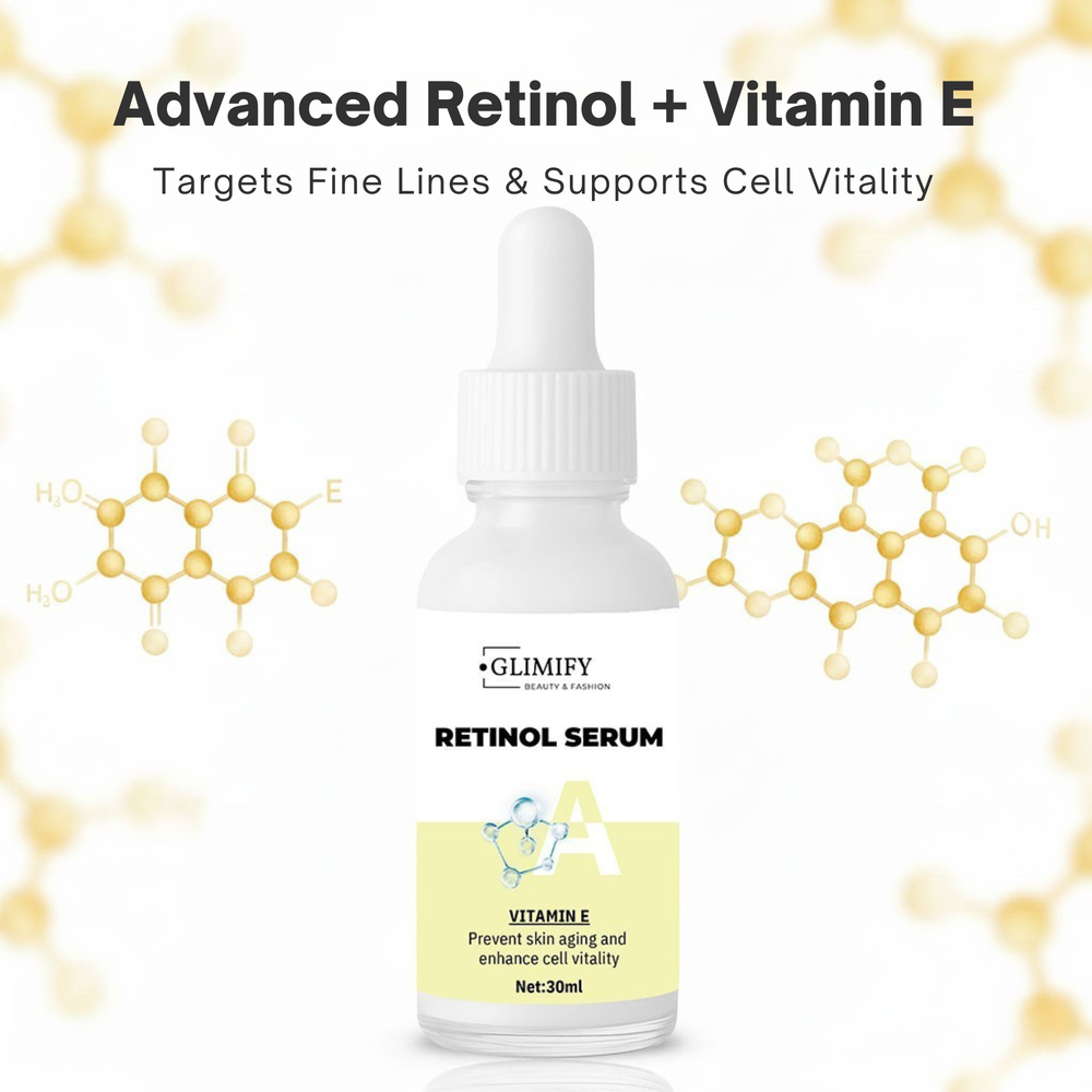 Glimify Vitamin C and Retinol Serum 30ml brightening and anti-ageing face serum
