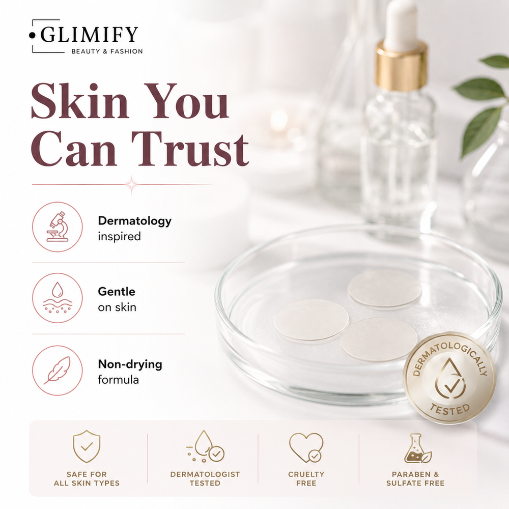 Glimify hydrocolloid acne patches 36 invisible pimple patches with tapered edge